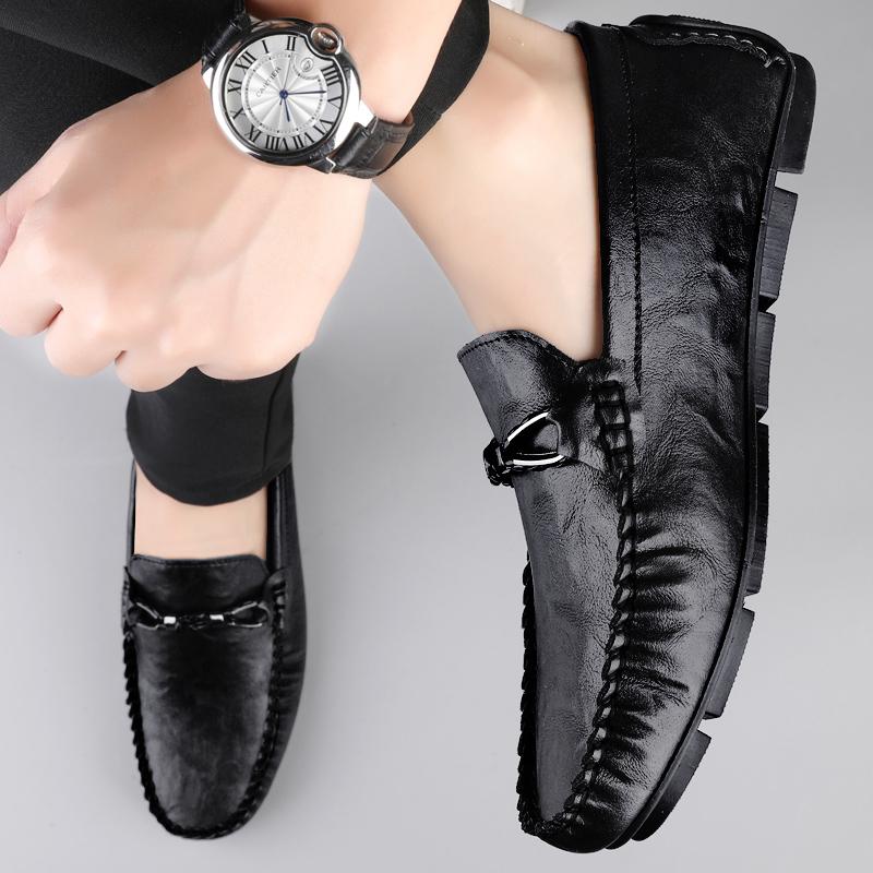 Loafers Men Male Boat Shoes Large Size 45 46 Leather Man Moccasins Mens Driving Shoes Casual Shoe Slip On Flats Mocasines Hombre