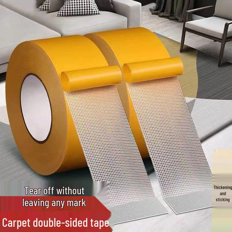 Waterproof Double-Sided Mesh Tape - Wear-Resistant, High-Adhesion for Carpets and Light Strips