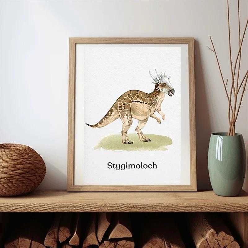 Dinosaurier Serie Tyrannosaurus Rex/Triceratops/Velociraptor Kunstposter Leinwandmalerei Wanddrucke Bild für Zimmer Heimdekoration