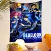 "Blue Lock Anime Characters Playing Soccer" Patterned Tapestry Home Decor, Suitable for Bedroom and Living Room, Gift