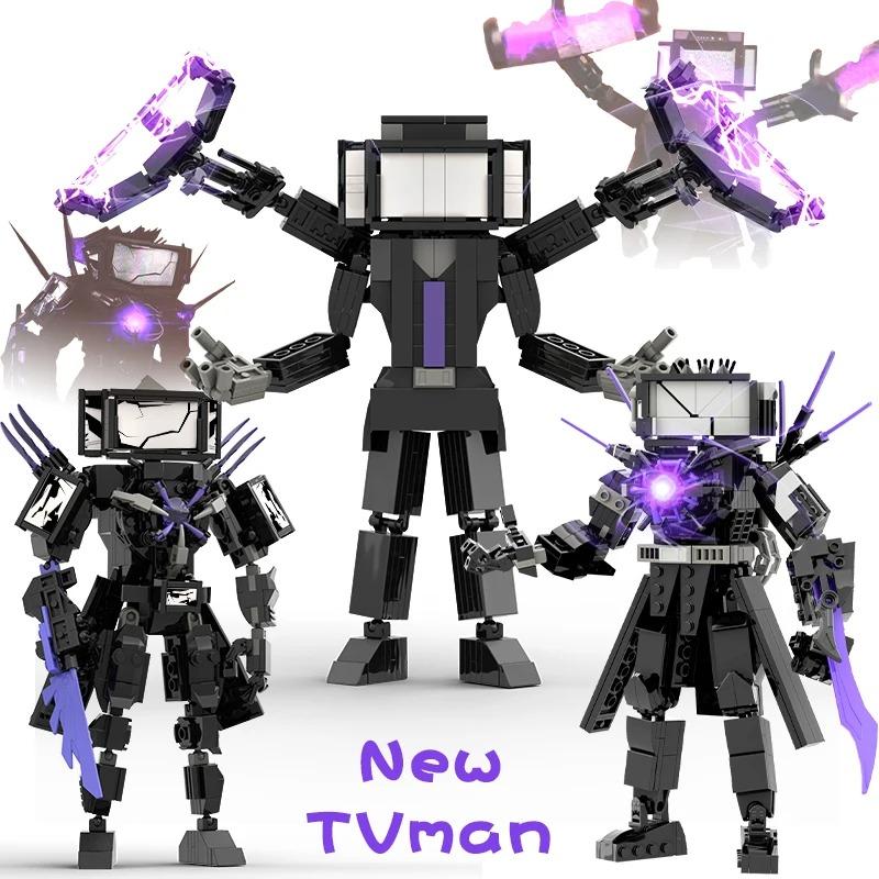 Skibidi Man Toilet Speakerman G-man Titan Tv king 8.0 Building Blocks Set Anime Action Figures Model Toys for Kids Birthday Gift