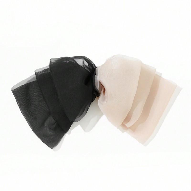 Large Bow Hair Clip Women Claw Back Of Head Accessory Net Fabric Handmade Korean Style