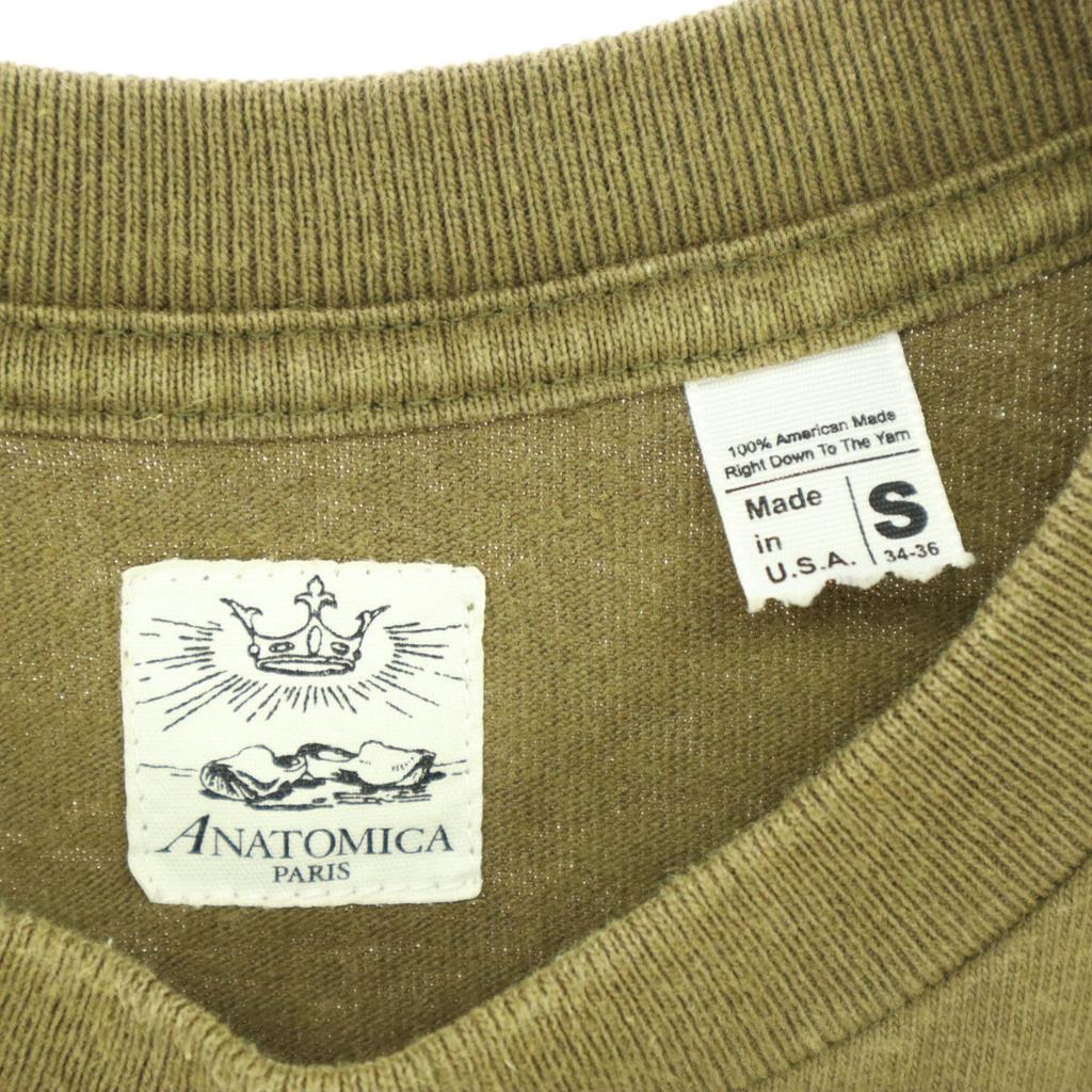 ANATOMICA Short sleeve Round neck T-shirt S khaki Men's Used