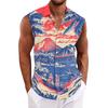 Men's Hawaiian Lapel Button-down Shirt T-shirt Top