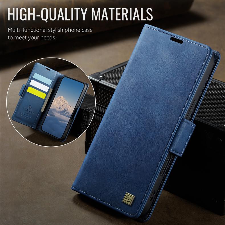 Applicable iPhone17Phone Case Samsung S25FE Anti-spoofing protective cover A56Flip cover card slot leather case