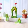 Creative Resins Musician Frogs Statue Figurine for Indoor or Outdoor Decoration Home Office Desktop Shelves Ornament