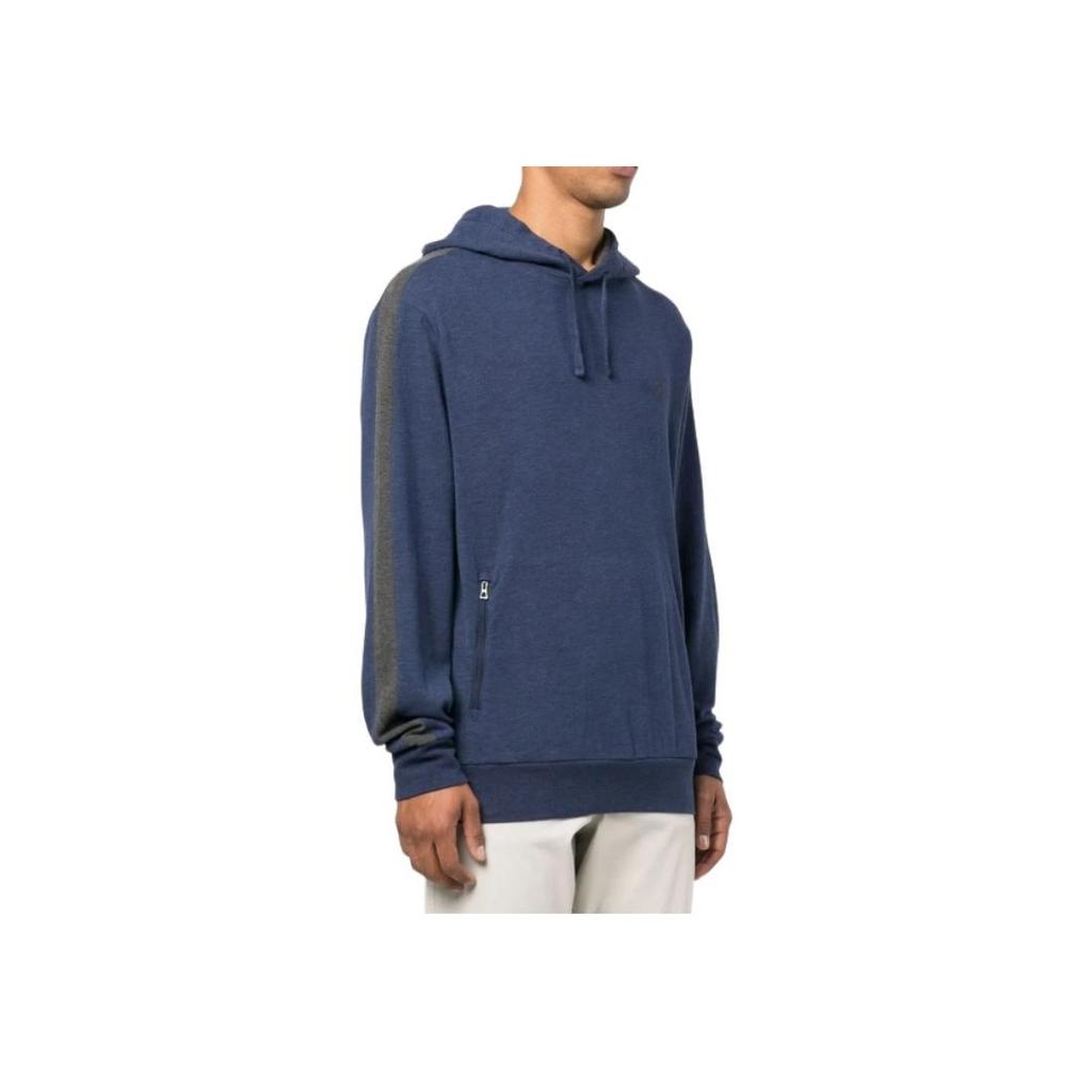 Polo Ralph Lauren Solid Logo Embroidered Hooded Long Sleeve Sweatshirt Men Sweatshirt Navy-Blue 710877009-001