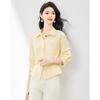 Relaxing commuting collar and waist cinching simple shirt