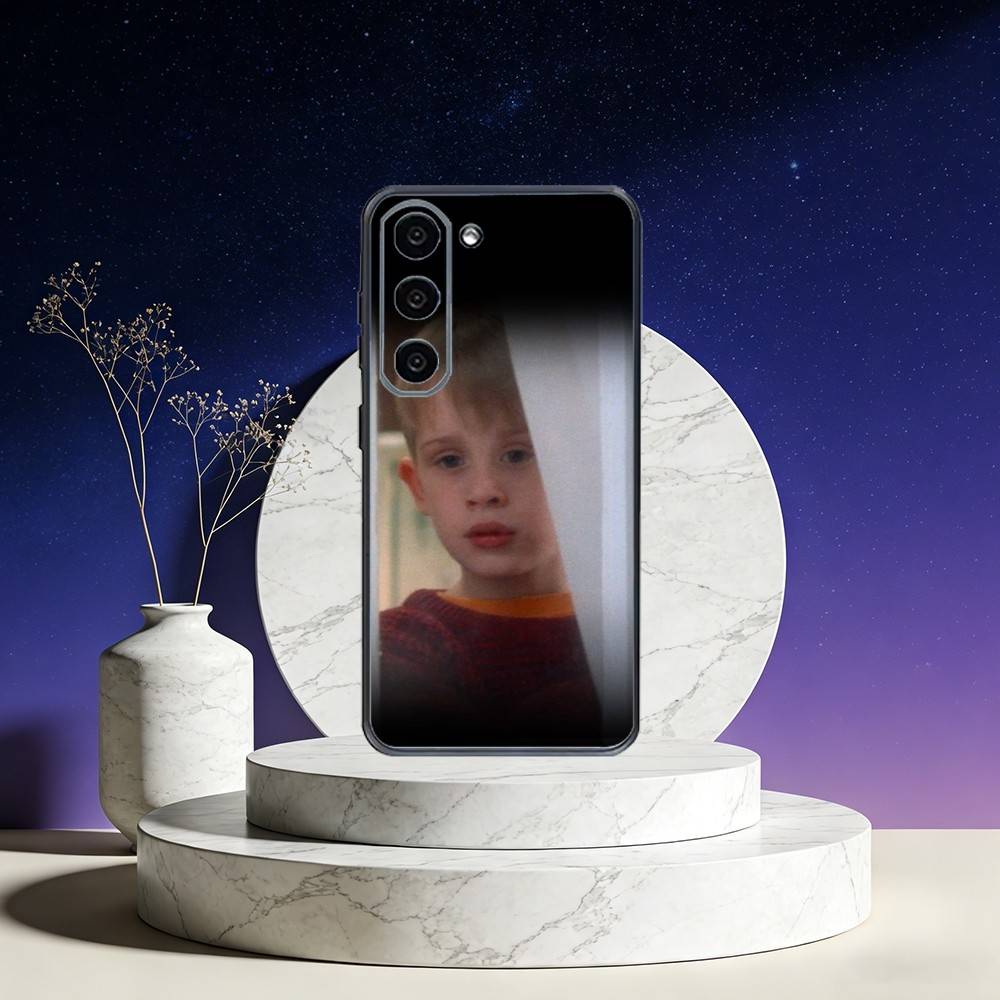Funny TV Home Alone Phone Case For Samsung Galaxy A73,A72,A71,A70,A53,A52,A51,Others Soft Black Cover