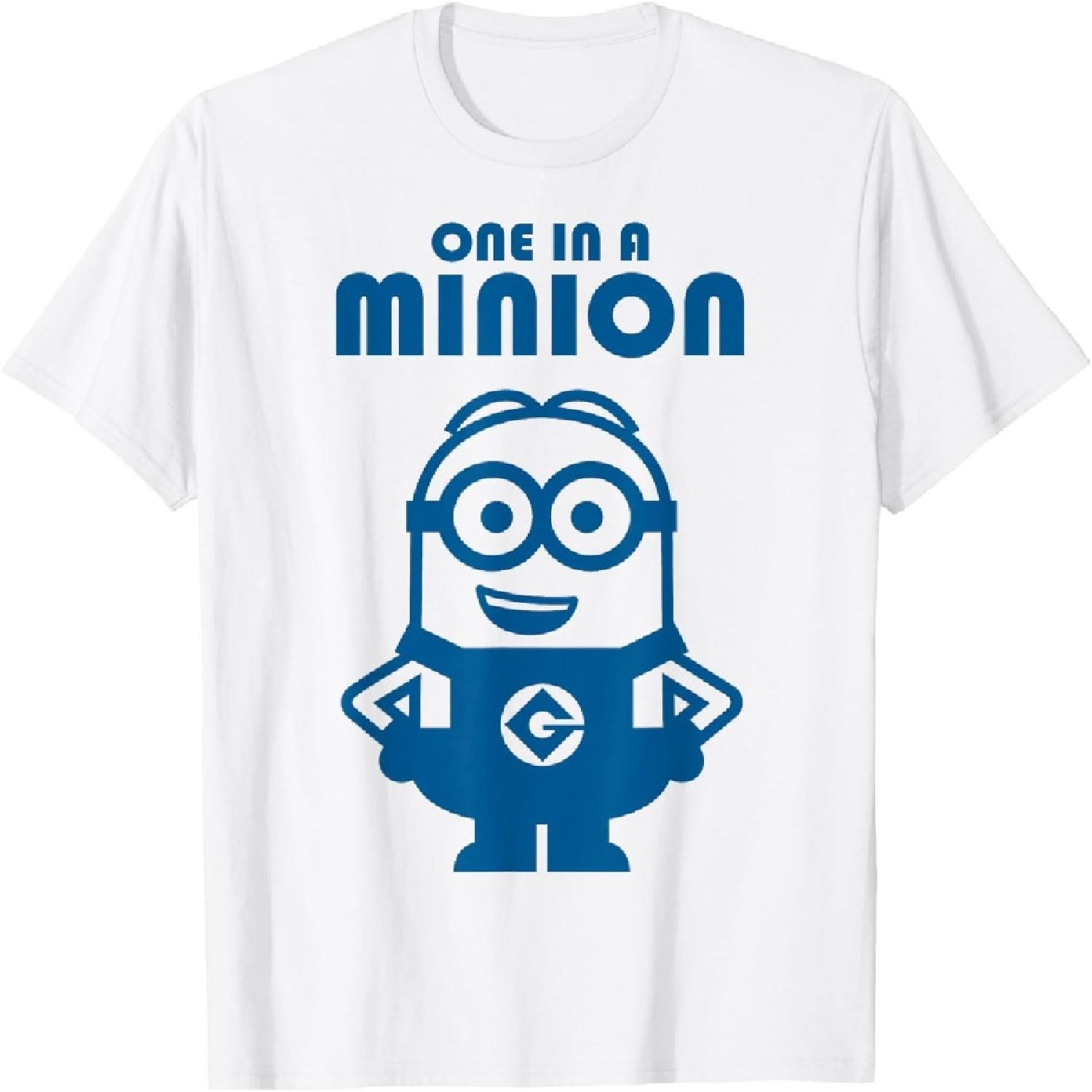 Гадкий Я Миньоны Синий Боб Один Миньон Графическая Футболка Футболка S