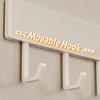 New 30/50cm Kitchen Hook Rack No Punching Space Saving Wall-mounted Hook Movable Hook Hook Rack Kitchen