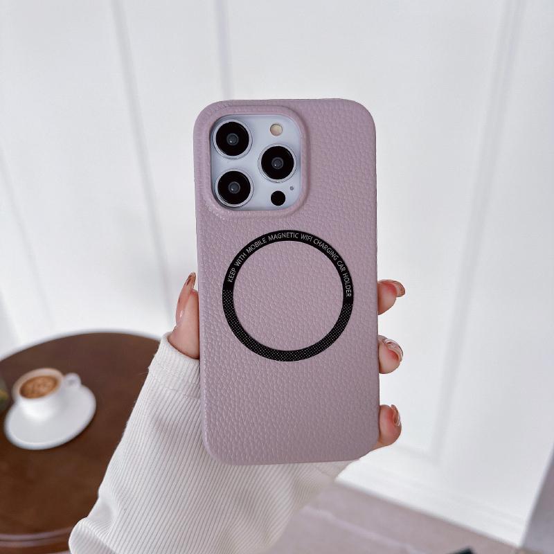 Wagsafe Magnetic Wireless Charging Solid Color Hard PC Phone Case For iPhone 16 Pro Max E 14 11 12 13 15 Pro Max Mini Back Cover