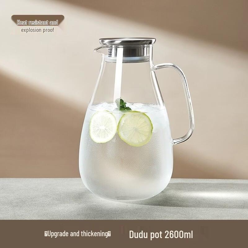 High Borosilicate Glass Cold Water Pitcher