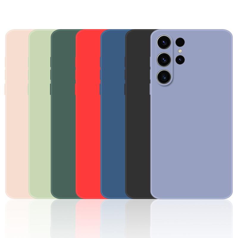 For Samsung Galaxy S25 Ultra Case Samsung S25 Ultra Cover Soft Liquid Silicone Bumper Phone Cases For Samsung S25 Plus Funda
