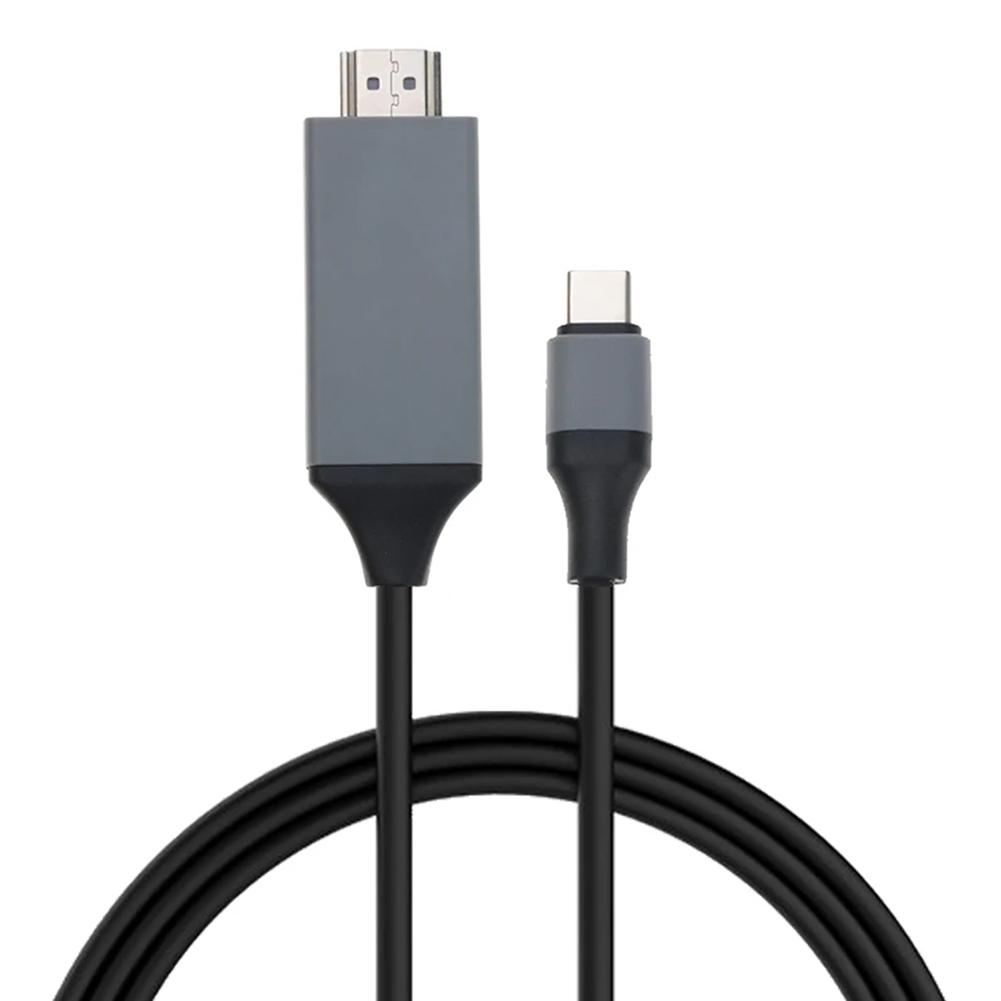 USB C Type C To HDMI-compatible 4K Cable USB-C To HDMI-compatible HDTV TV Adapter Cable 4K for MacBook Pro/Air for iPad Pro 2020