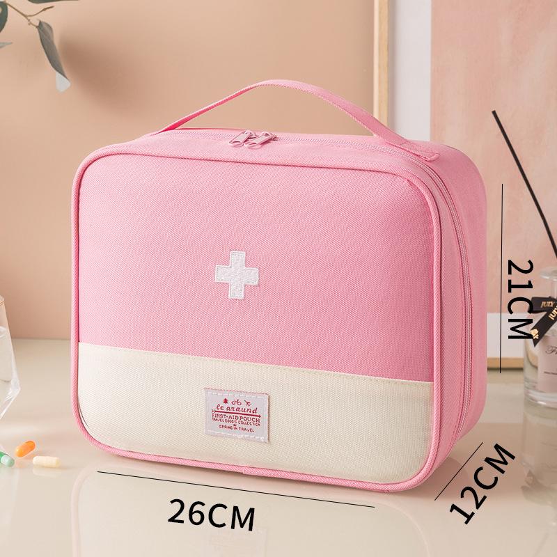 Large Capacity Portable Medical Bag - Oxford Cloth Medicine Storage for Home & Travel First Aid