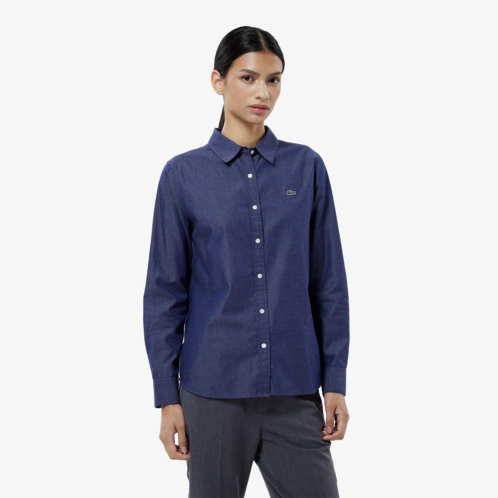 [Lacoste] Женская джинсовая рубашка regular fit CF137E-55N36L 34
