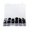 130pcs Rubber Grommet Sealing Gasket Rings Assortment for Wire Cable Protection 6 50mm   0.2 2in