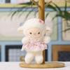 Soft Plush Sheep Keychain Cute Fluffy Appearance Bag Pendant Sturdy Key Accessory for Handbag Decor Holiday Gifts