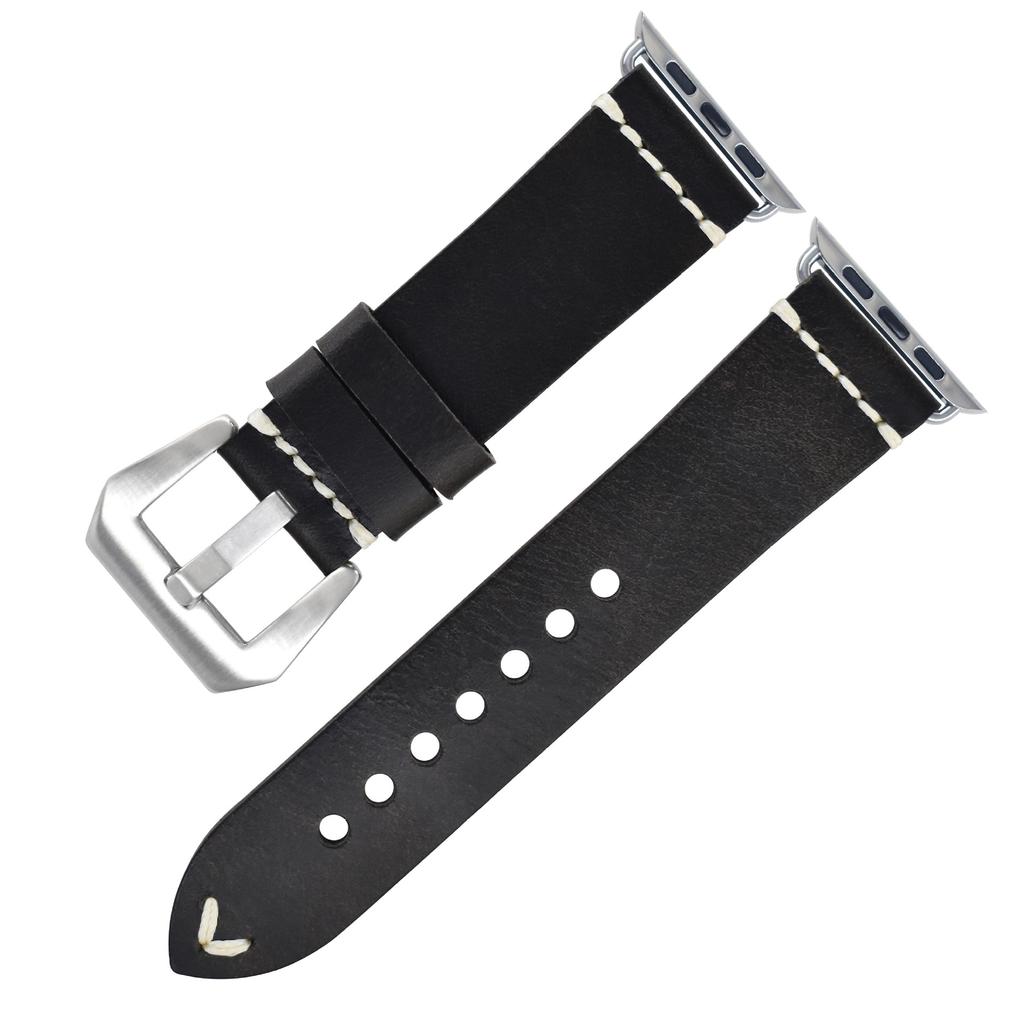 Applicable To Apple Watch Leather Strap Apple Watch Iwatch8 Men'S S7 Women'S Strap