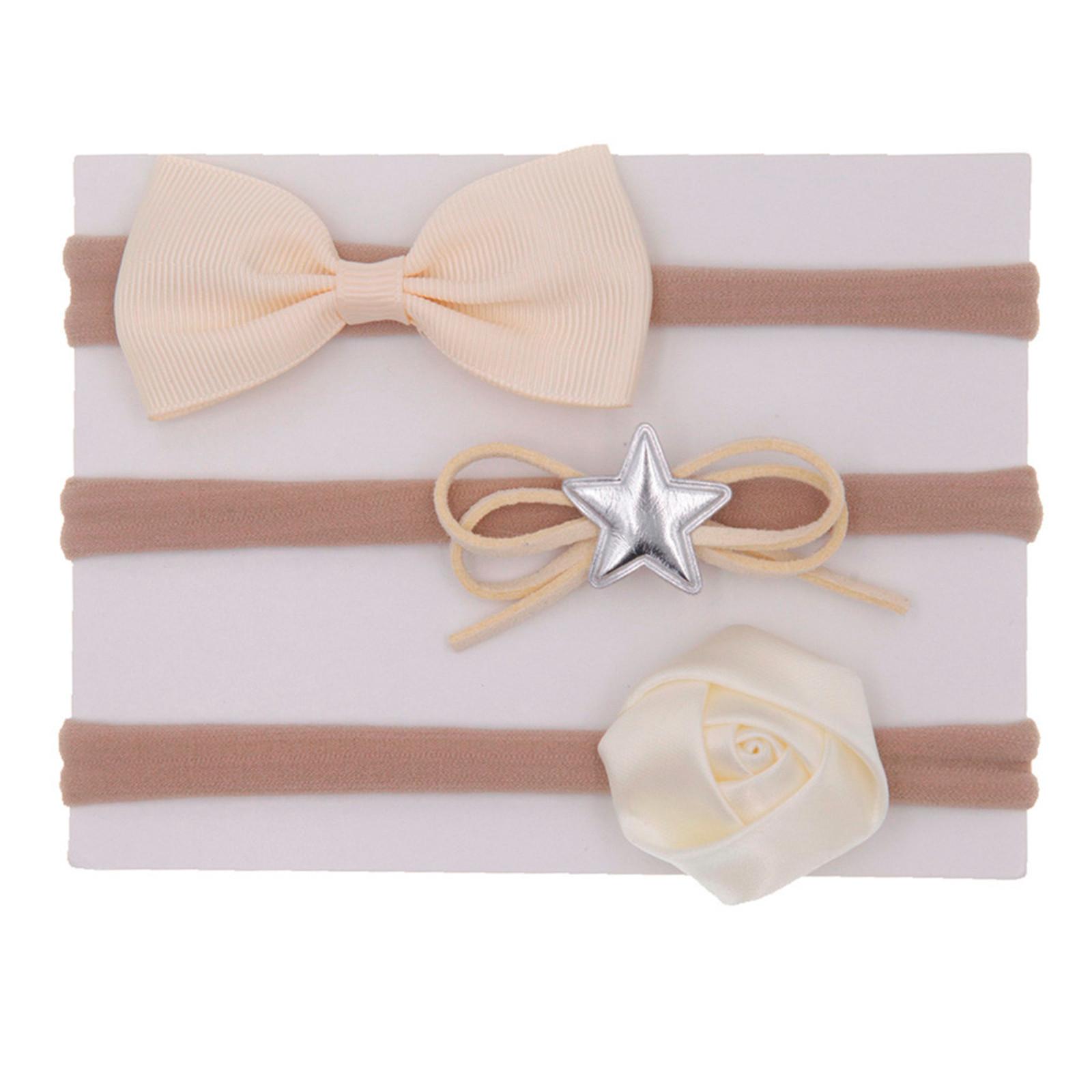 

3 шт., комплект аксессуаров для волос с бантом для маленьких девочек, заколки для волос One Size