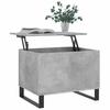 Coffee Table Concrete Grey 60x44.5x45 Cm Engineered Wood