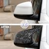 For BMW F25 X3 F26 X4 F15 X5 F16 X6 2014 2015-2018 Auto Car Rear View Side Mirror Cover Trim Bright Black Carbon Fiber Style
