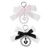 Heart Shaped Carabiner Charm Keychain Scratch Resistant Alloy Key Holder With Y2K Retro Decorative Charm