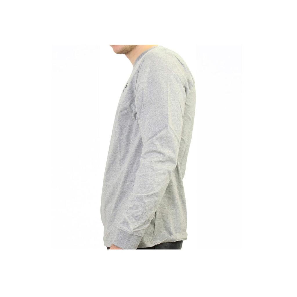 Nike Solid Color Brand Logo Round Neck Long Sleeve T-Shirt Men tops Light-Gray AR5193-063