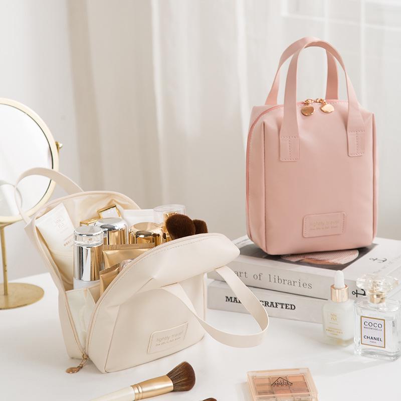 High-Capacity Portable Ladies' Cosmetic and Makeup Bag