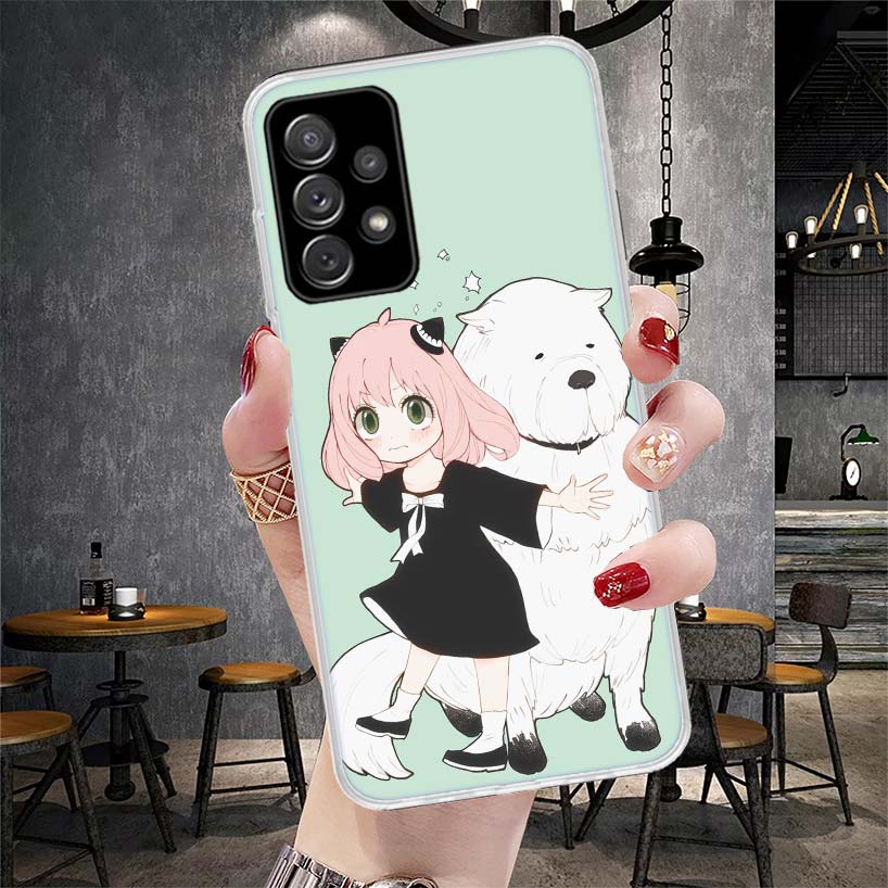 

SPY FAMILY Anya Cute Phone Case For Samsung Galaxy A71 A51 A41 A31 A21S A11 A70 A50 A40 A30 A20E A10S A20S A6 A7 A8 A9 + Soft Co Samsung A40