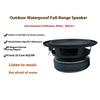 Waterproof 4Inch 25W HIFI Rubber Surround Speaker Outdoor Use For Portable Sound Devices Round Woofer