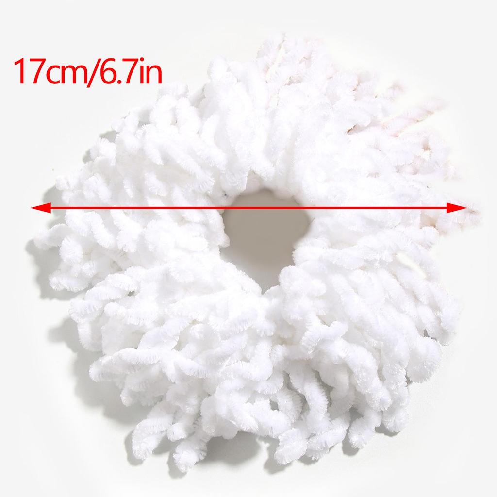 Handmade Wool Hair Tie - Ethnic Style Golden Velvet Flower Headwear, Multi-color Options