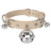 Cosplay Choker Leather Bell Necklace Punk Style Adjustable Neck Jewelry Men Women Role Play Party Accessories