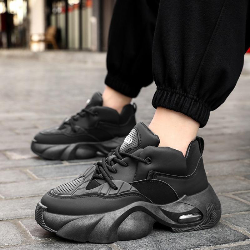2025New Men Sneakers Fashion Outdoor Casual Shoes Thick Sole Height Increasing Sports Shoes for Men Lace Up Platform Shoes Tenis