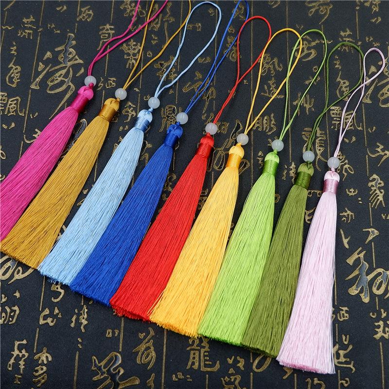 Make Sachet Fringed Ears Long 12Cm Ice Silk Hanging Ears Diy Fan Pendant Hanfu Fringed Accessories Pendant Antique Ears