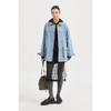 Corduroy Sailor Collar Denim Jacket Lfpda25180