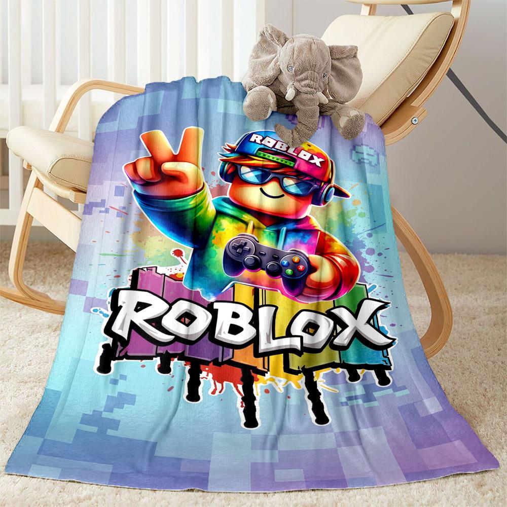 Roblox 199 Blanket Comfortable Suitable for Livingroom Office Chair Couch Four Seasons Universal Warmthful Decor