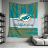 Dynamisches Miami Dolphins Logo Design Dreiteiliges Set 1 Bettbezug 2 Kissenbezüge Ohne Füllung Bettbezug Und Kissenbezug Bettwäsche Set