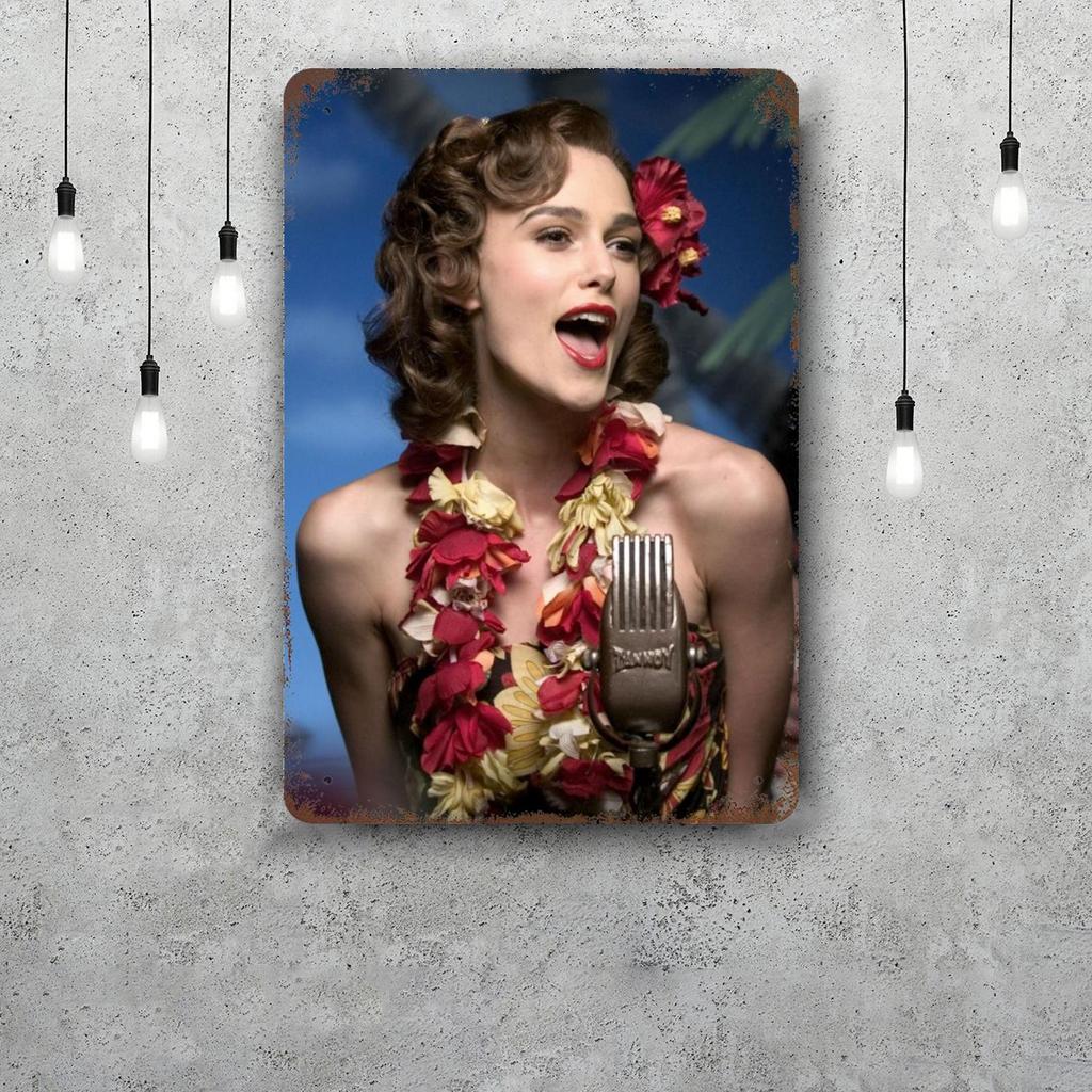 keira knightley Decor Vintage Metal Signs Tin Signs Captain Poster Decor for Bar Pub Club Man Cave Wall Decoration