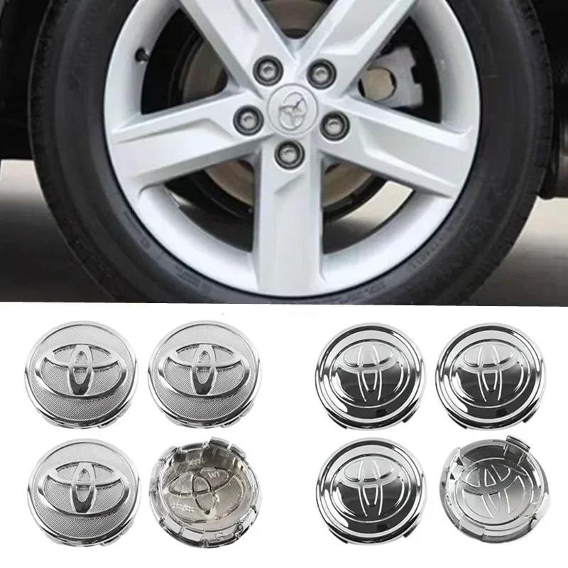 4pcs 56/57mm Car Tyre Wheel Center Hub Cap Badge For Toyota C-hr Prado Yaris Rav4 Prius Hilux Avensis Corolla Camry accessory