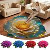 Non-slip 3D Flower Carpet Special-shaped Bathroom Floor Mat  for Living Room Tea Table Bedside