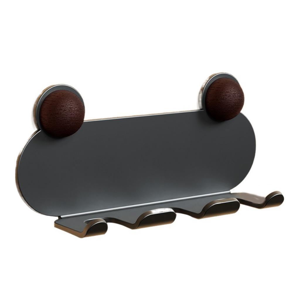 Punch-free Power Plug Socket Holder Cartoon Animals Wall Storage Hook Socket Storage Rack  for Home