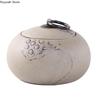 Tea Caddy Ceramic Purple Clay Stoneware Big and Small Tea Sealed Pot Pu'er Tea Storage Box Tea Table Decoration Accessories