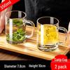 ZISIZ Glass Tea Brewing Cup with Handle