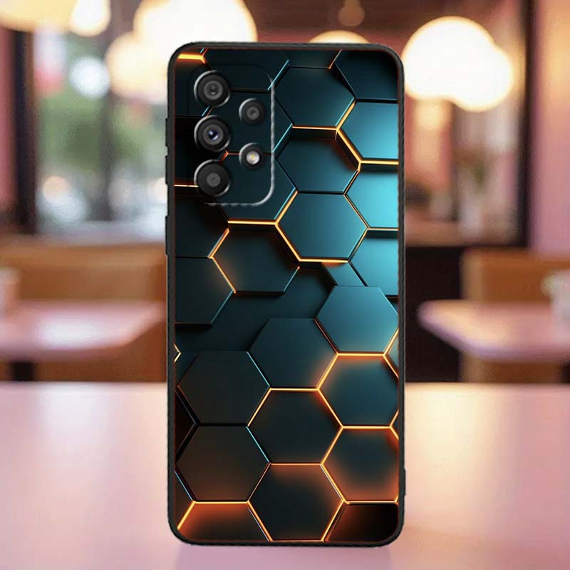 Technology Art Illustration Case For Samsung A41 A35 A34 A33 A32 A25 A24 A23 A21s A06 A05 A04 A03 Note 10 20 Ultra 5G Black