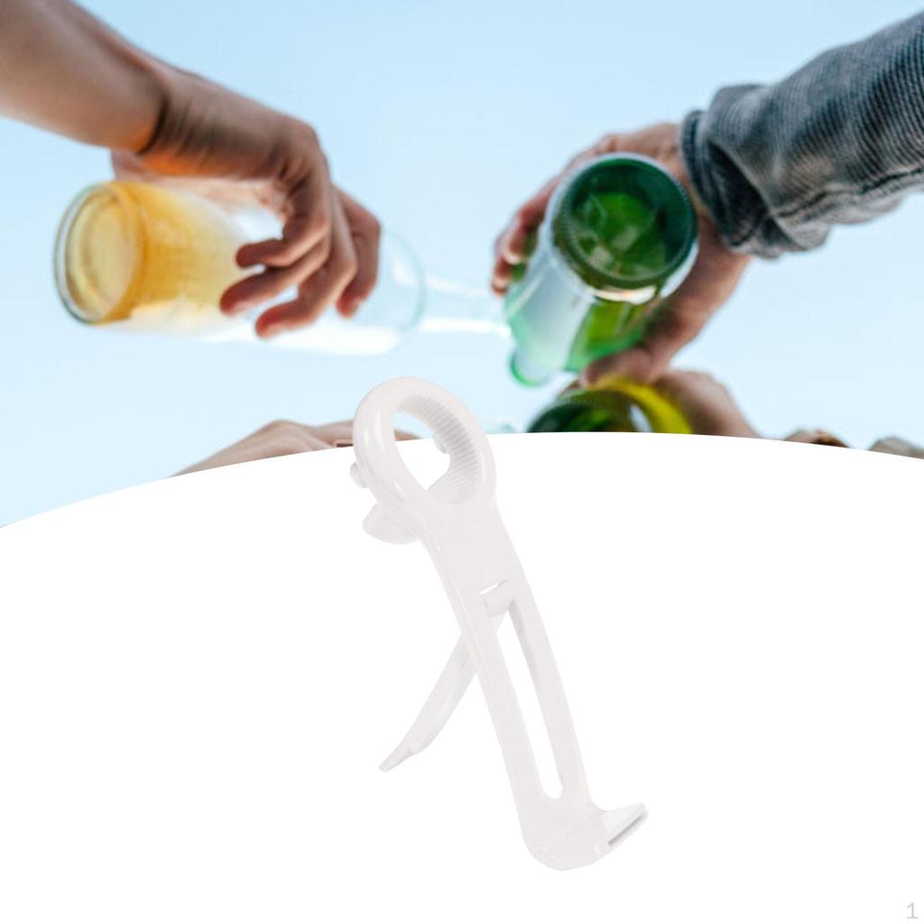 2 in 1 Bottle Opener Can Easy to Use Versatile Novelty Non Slip Grip for Picnic Kitchen