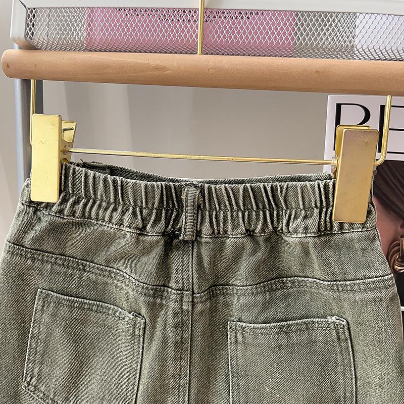 Mädchen Neue Mode Jeansjacke & Rock Zweiteiliges Set - Trendige Herbstbekleidung GC0238