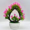 Artificial Bonsai Realistic Fresh-keeping Plastic Elegant Fake Wedding Lily Flower with Pot