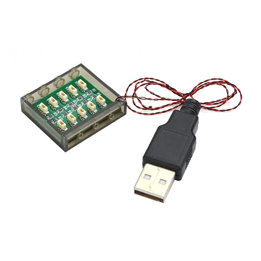 0.8mm Pin RGB LED Wire Building Blocks DIY Street Lamp City Electric Night View City House Decorate Toy Brick Compatible Leduo